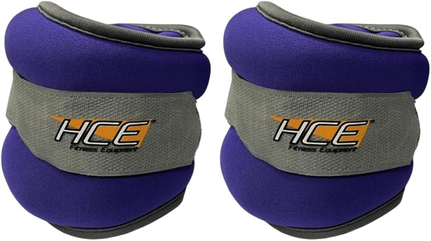 Ankle Arm Wrist Weights Straps Adjustable Fixed Weight for Arm, Hand & Leg - Best for Walking, Jogging, Gymnastics, Crossfit, Cardio Training, Aerobics Exercise (1KG to 4KG)