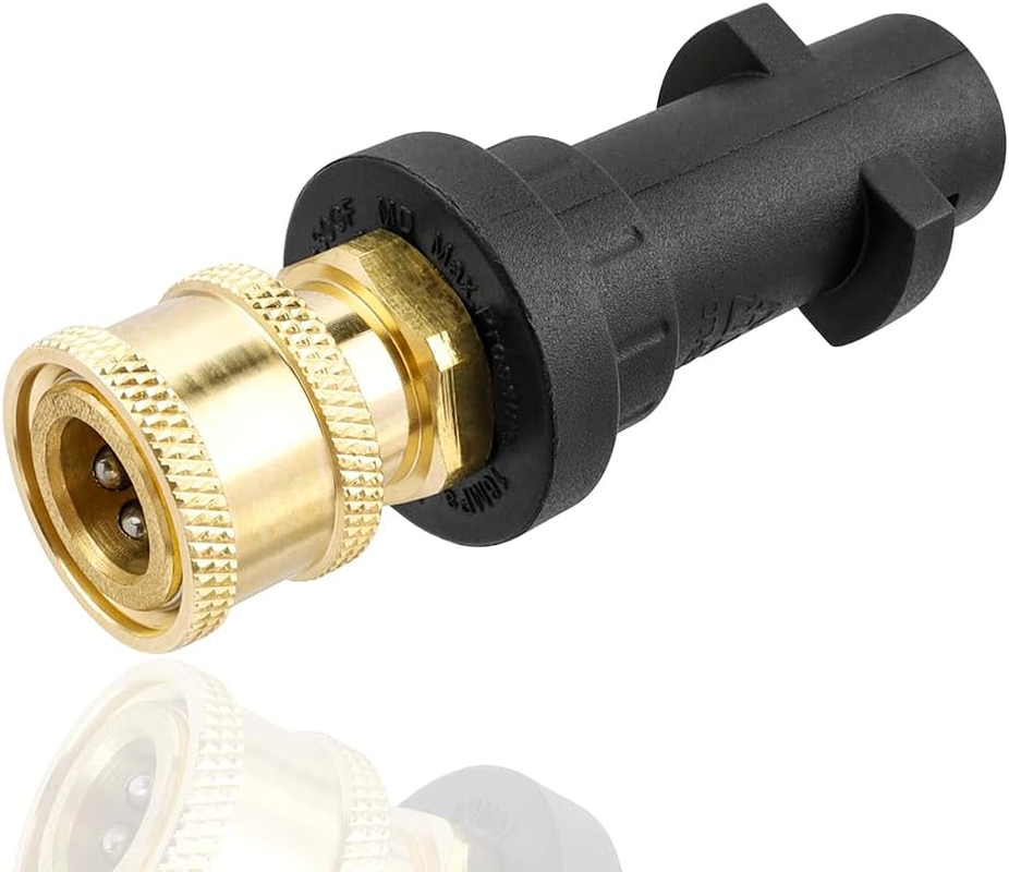 Yakamoz High Pressure Washer Gun Adapter, 1/4'' Quick Connect Pressure Washer Adapter with Brass Female for K Series K2-K7,Foam Gun Parts