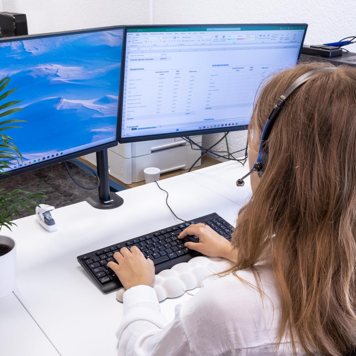 Iggual - Headphones with 90&ordm; Rotating Microphone and 1.8 M Cable with 2 X 3.5 Mm Jack Connections, Including Volume Control Wheel image number 6