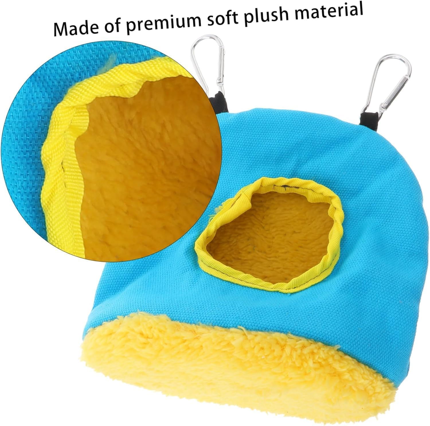 CUEMOON Hanging Nest Bird House Hanging Bird Cage Bird Bed for Macaws Budgies Cockatiels Cockatoo Canary Random Color image number 1