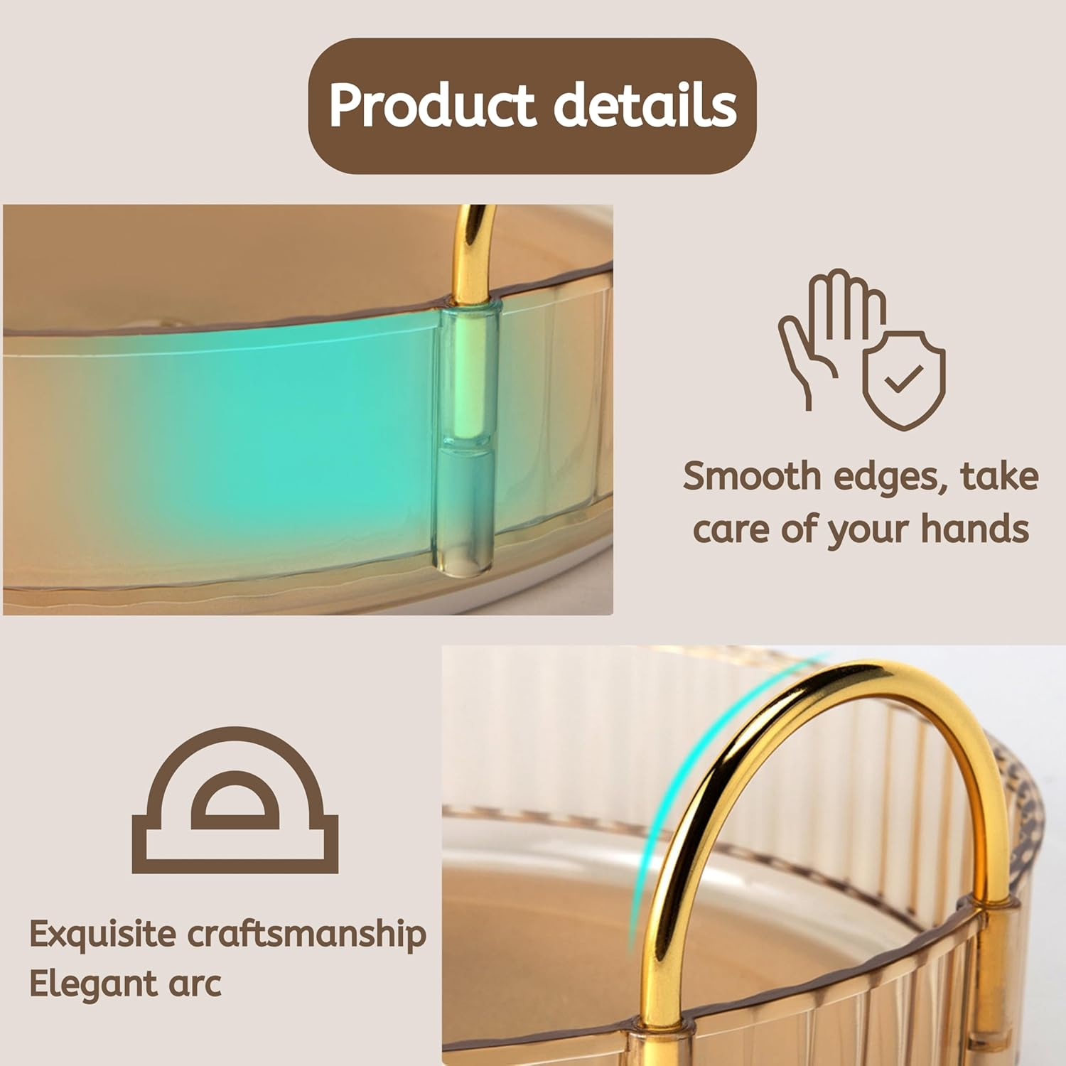 360 Rotating Makeup for Vanity, Bathroom Countertop Organizer Spinning Perfume Organizer, High-Capacity Cosmetic and Skincare Dresser Make up Holder Rack (2 Tiers) image number 2