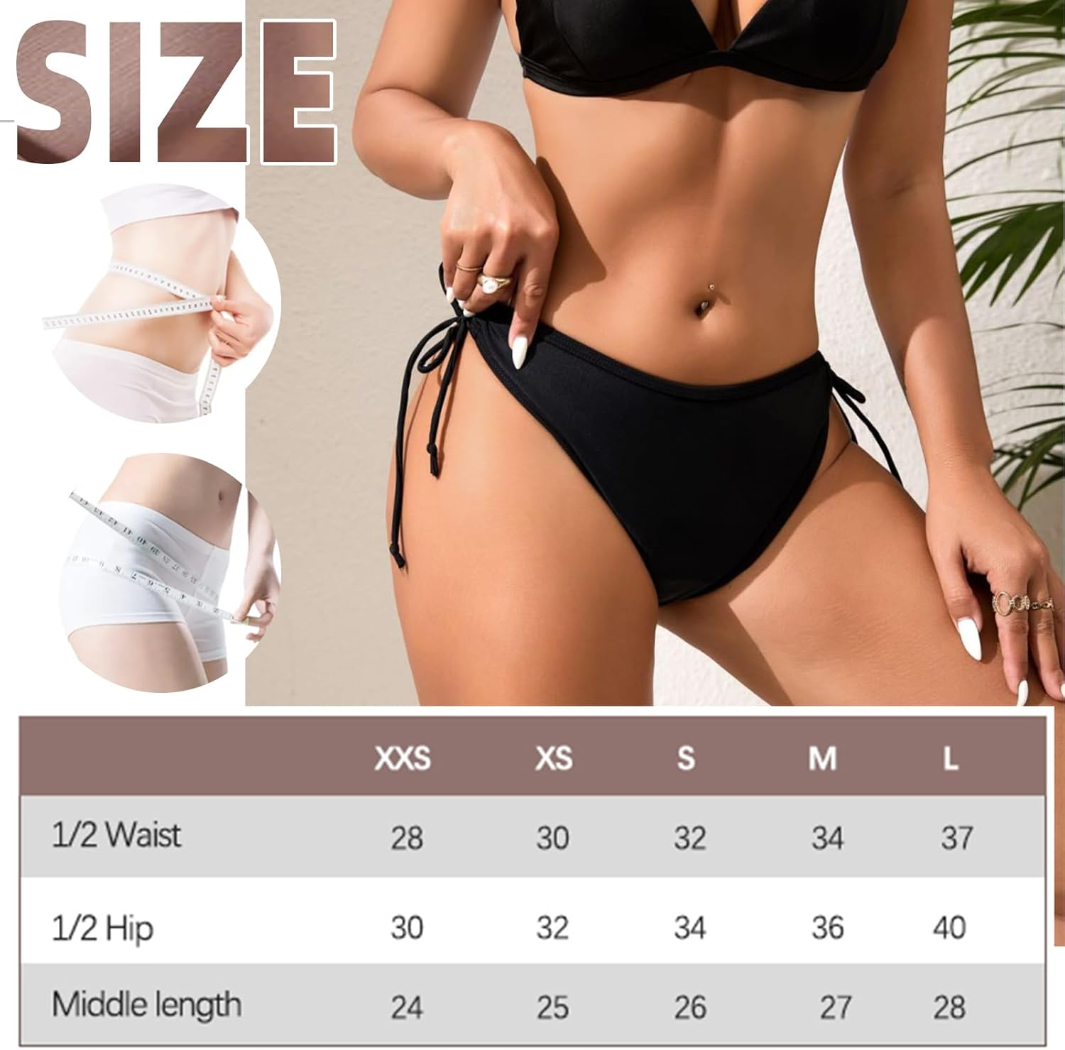 4-Layer Leakproof Period Swimwear for Teens, Girls & Women | High Elasticity Swim Bottoms | Comfortable, Secure Black Swimwear for Swimming image number 4