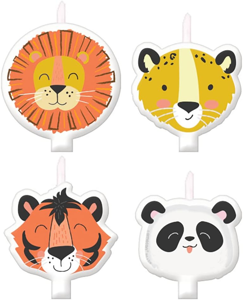 Amscan Peppa Pig Confetti Party Candle Set (Pack of 4) image number 1