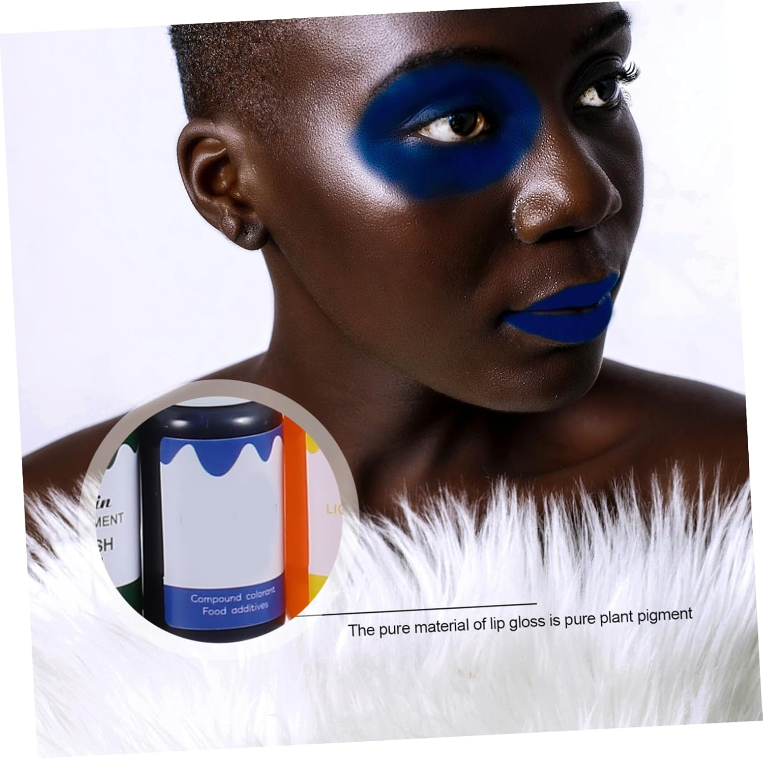 TOVINANNA 12Pcs Lipstick Pigment and Lip Gloss Liquid Set, Pure Plant-Based Cosmetic Pigments, Cool Green Tones #13-24 for Diy Lip Makeup Supplies image number 6