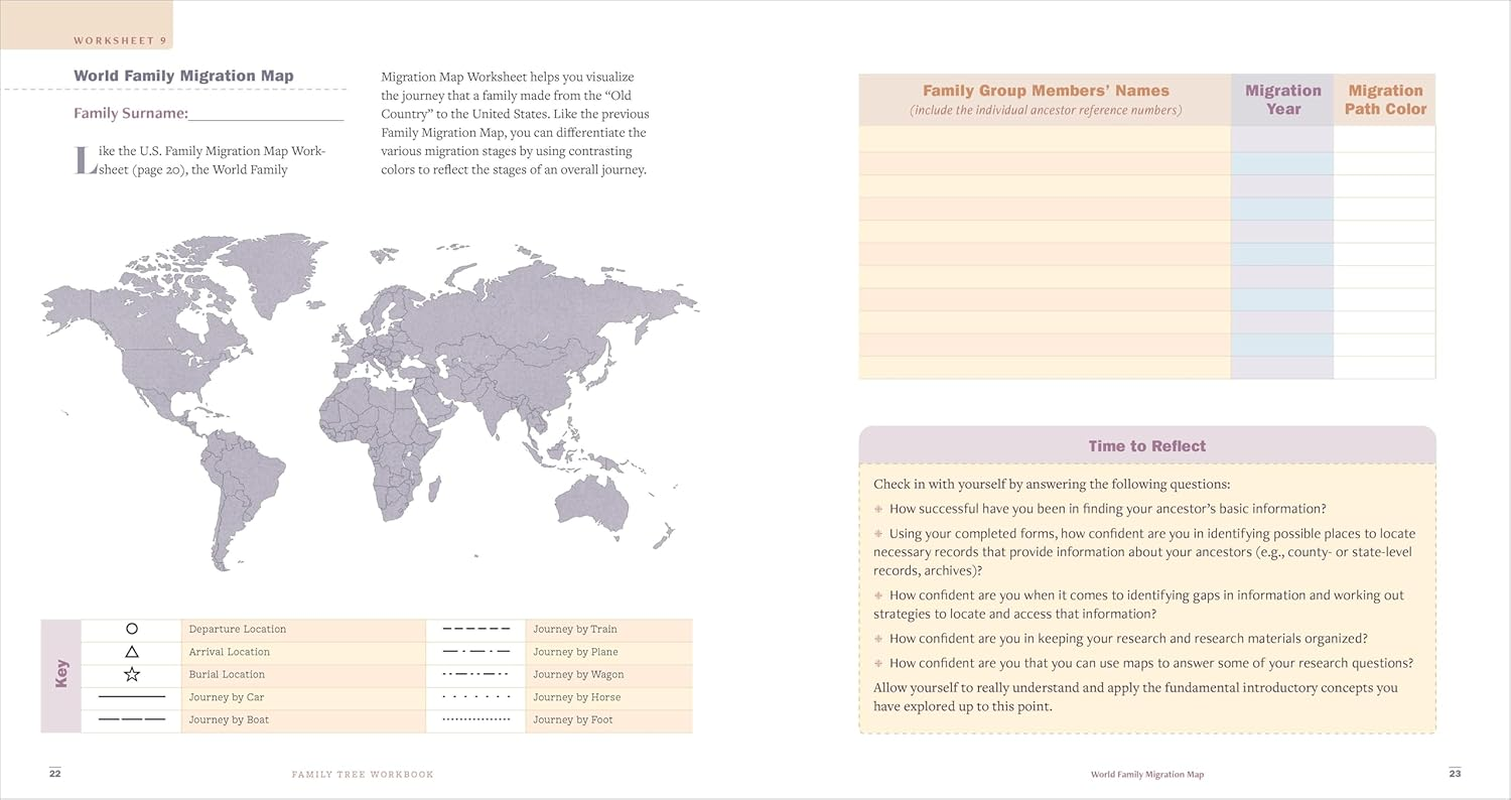 Family Tree Workbook: 30+ Step-By-Step Worksheets to Build Your Family History image number 5