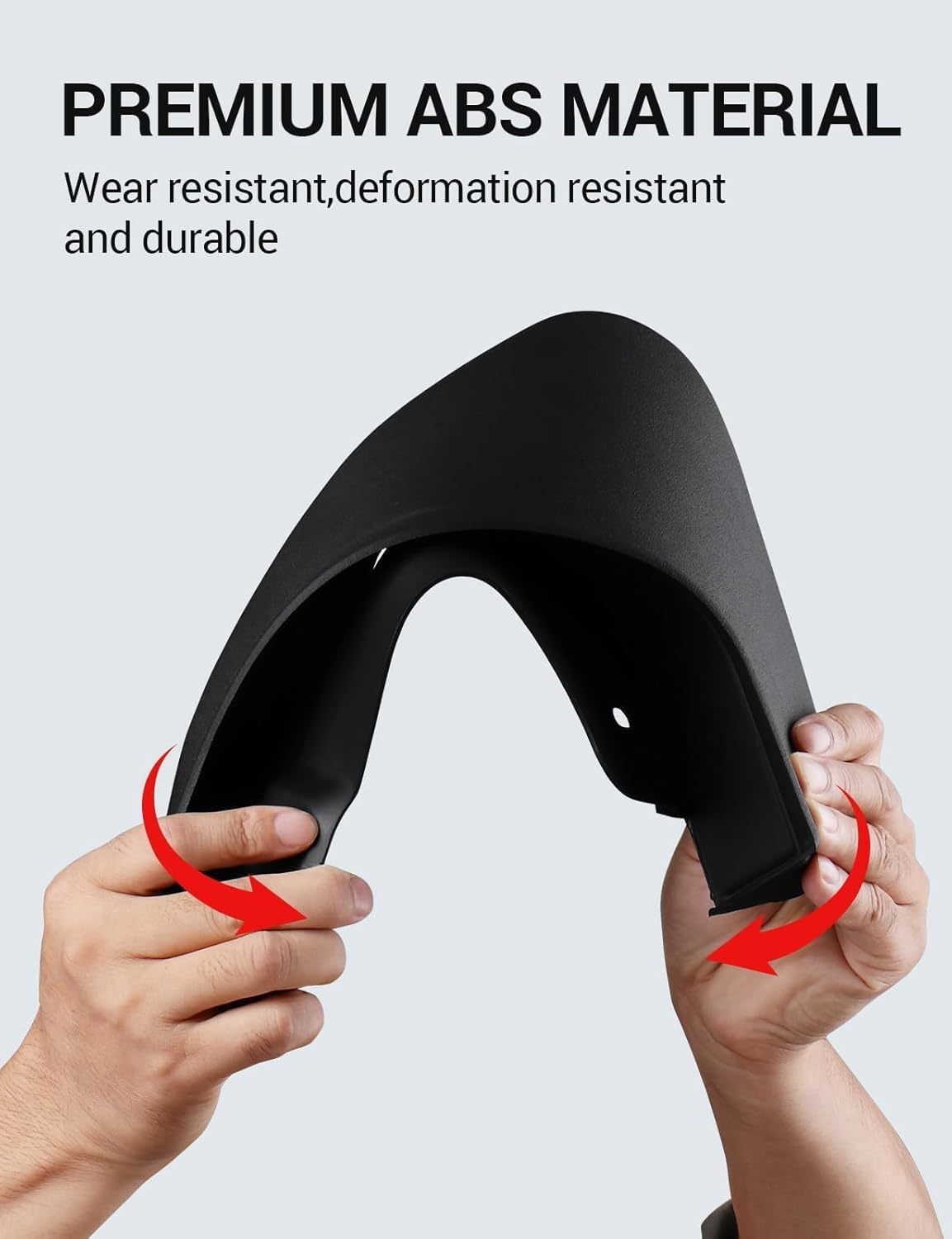 Ecarzo Mud Flaps Compatible with Jeep Grand Cherokee L 2025 2024 2023 2022 2021 3-Row No Drilling Required All Weather Mud Splash Guards Mudflap Front & Rear Jeep Grand Cherokee L Accessories 4Pc Set image number 2