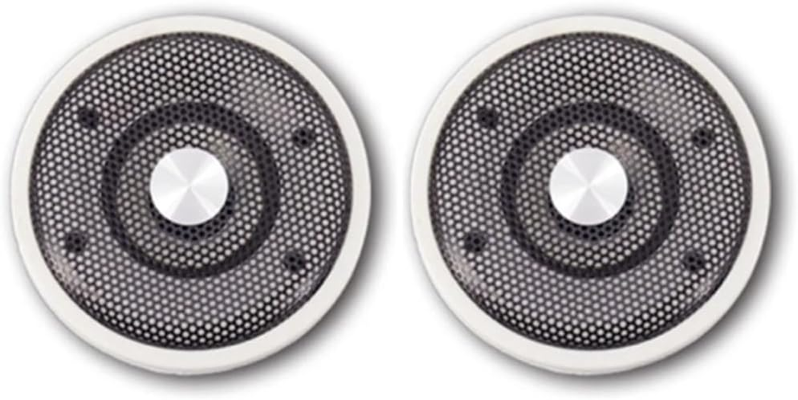 Zozii 1 Pair Waterproof 4Ohm 15W Full Marine Boats Ceiling Wall Speaker Lawn J60A(White) Easy to Use image number 4