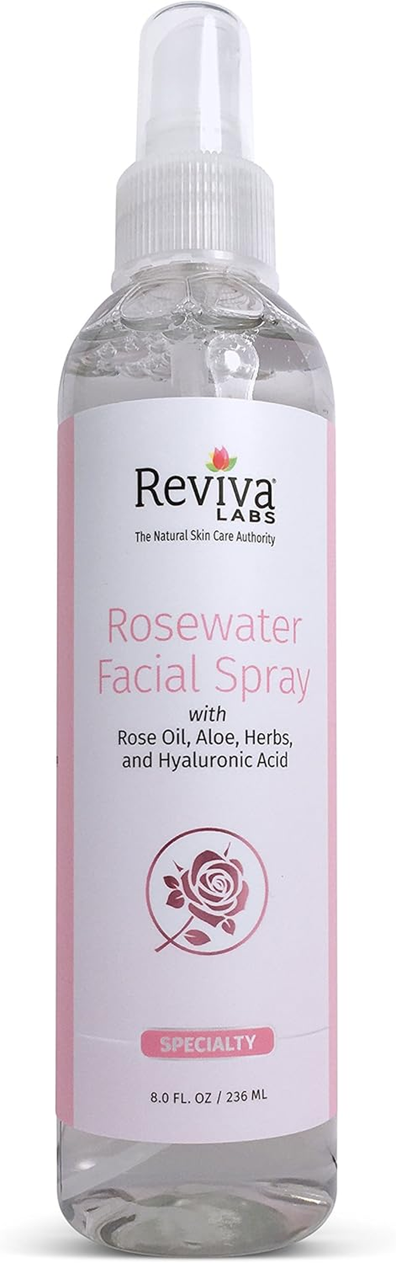 Reviva Labs Rosewater Facial Spray, 8 Ounce