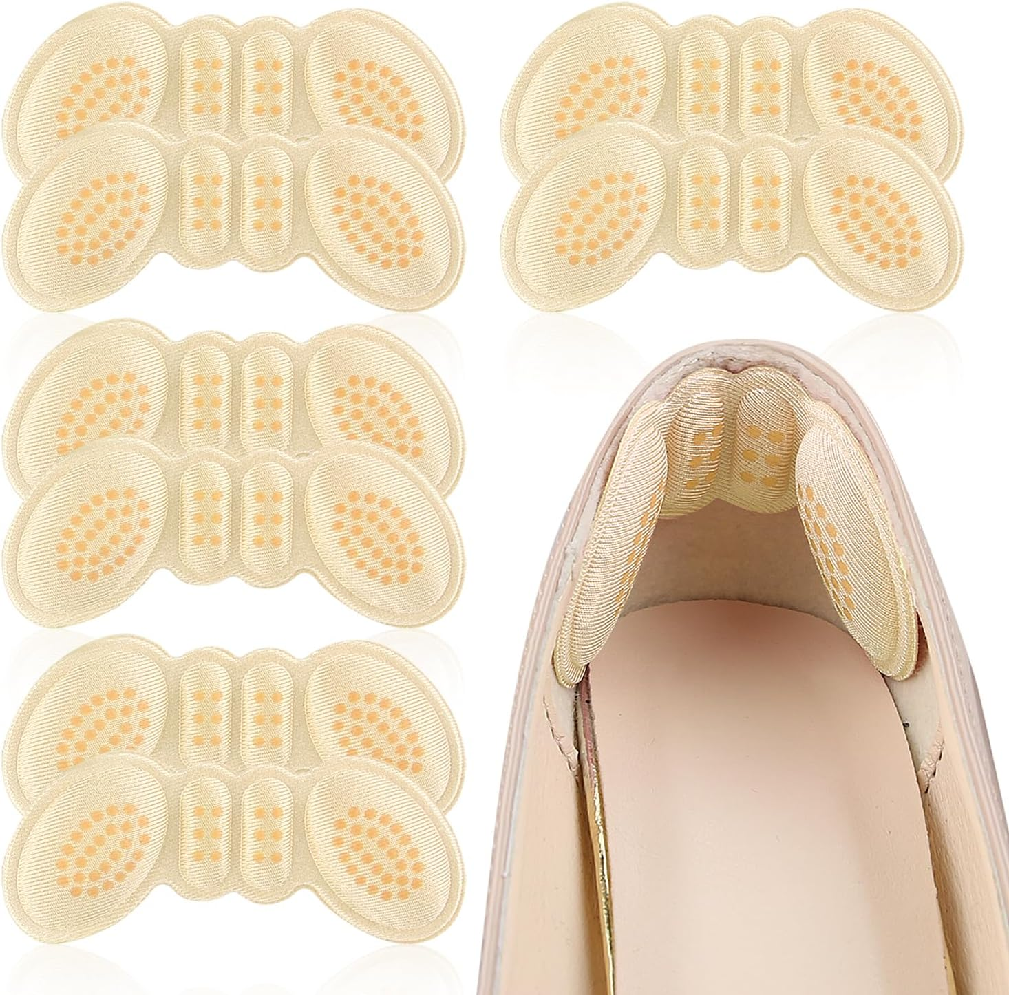 Heel Pads for Shoes for Loose Shoes, Heel Inserts for Women, Mens, Heel Grips Liner, Heel Protectors Improved Shoe Fit and Comfort, Stop Heel Slip and Blister (Black, One Size)