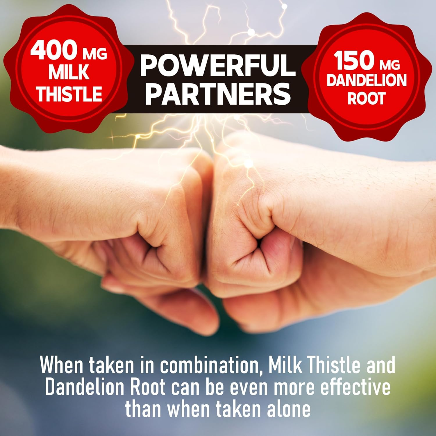 7000Mg Milk Thistle Capsules - 5In1 with Dandelion, Beet Root, Artichoke & Chanca Piedra - 90 Capsules for 45 Servings image number 2