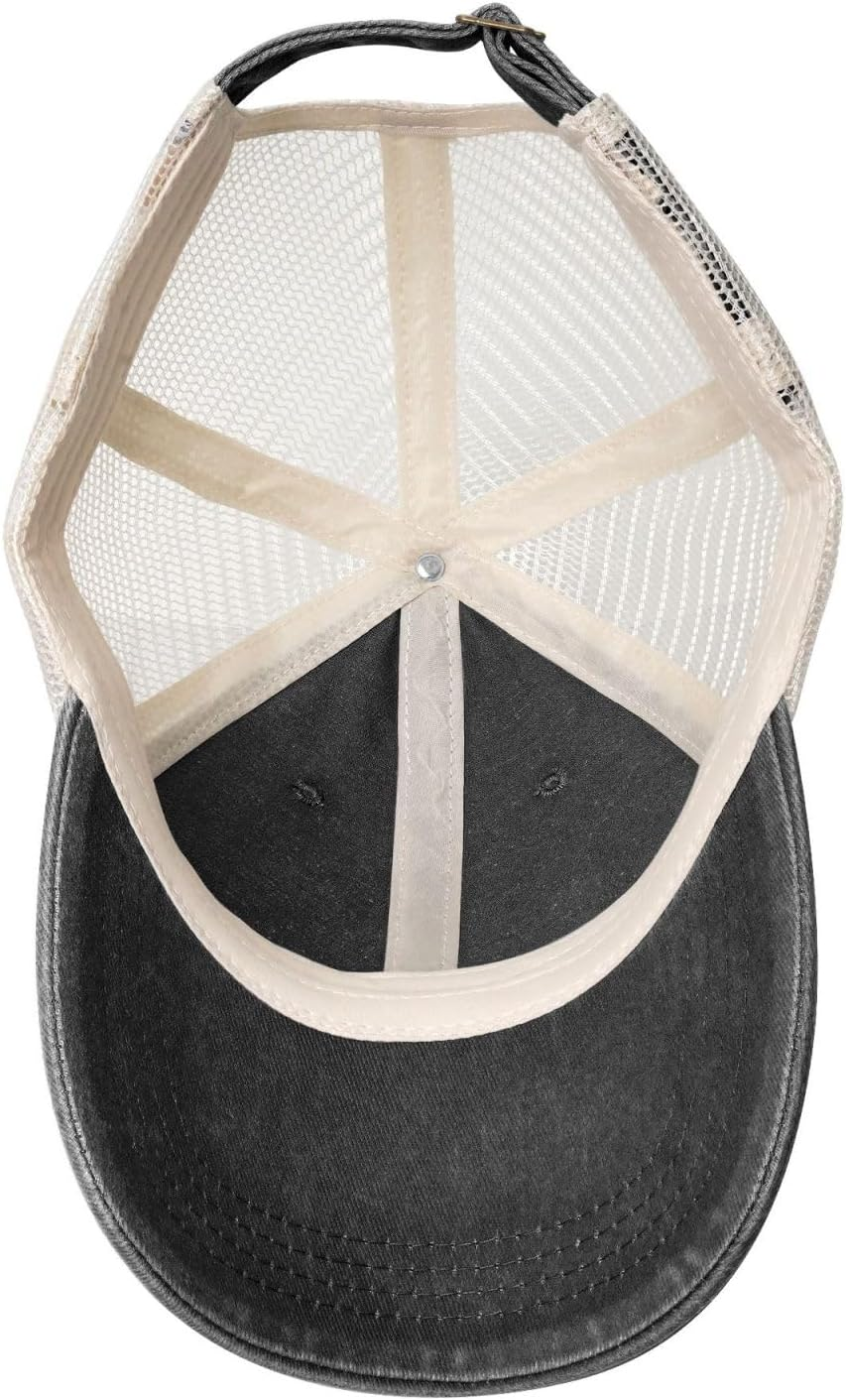 National Emblem of Lithuania Cowboy Mesh Baseball Cap for Lithuanian Man Woman Outdoor Adjustable Denim Hat image number 5