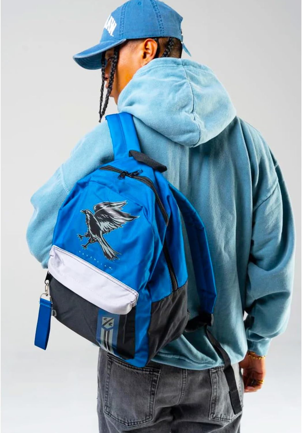 Harry Potter Backpack for Adults Set - Bundle with 16" Ravenclaw Backpack plus Decals | Harry Potter Travel Bag for Teens, Adults image number 6