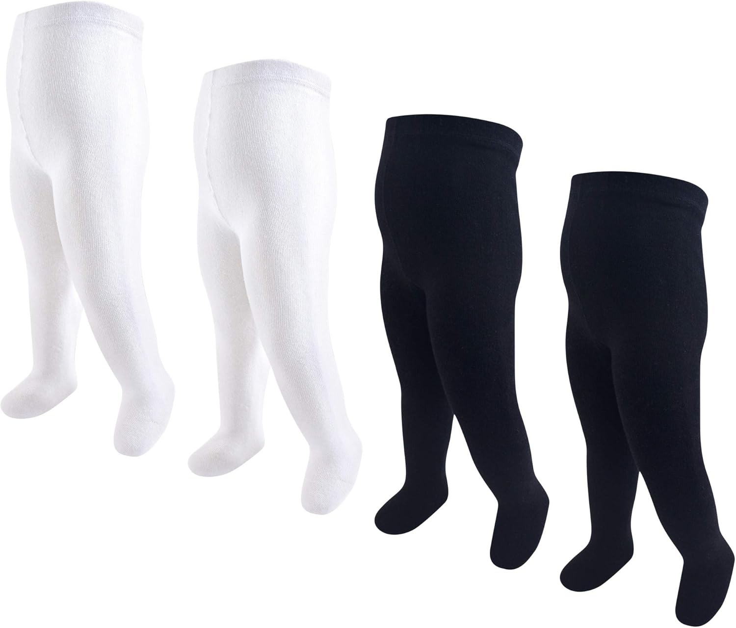 Touched by Nature Baby Girls' 4 Pack Organic Cotton Tights