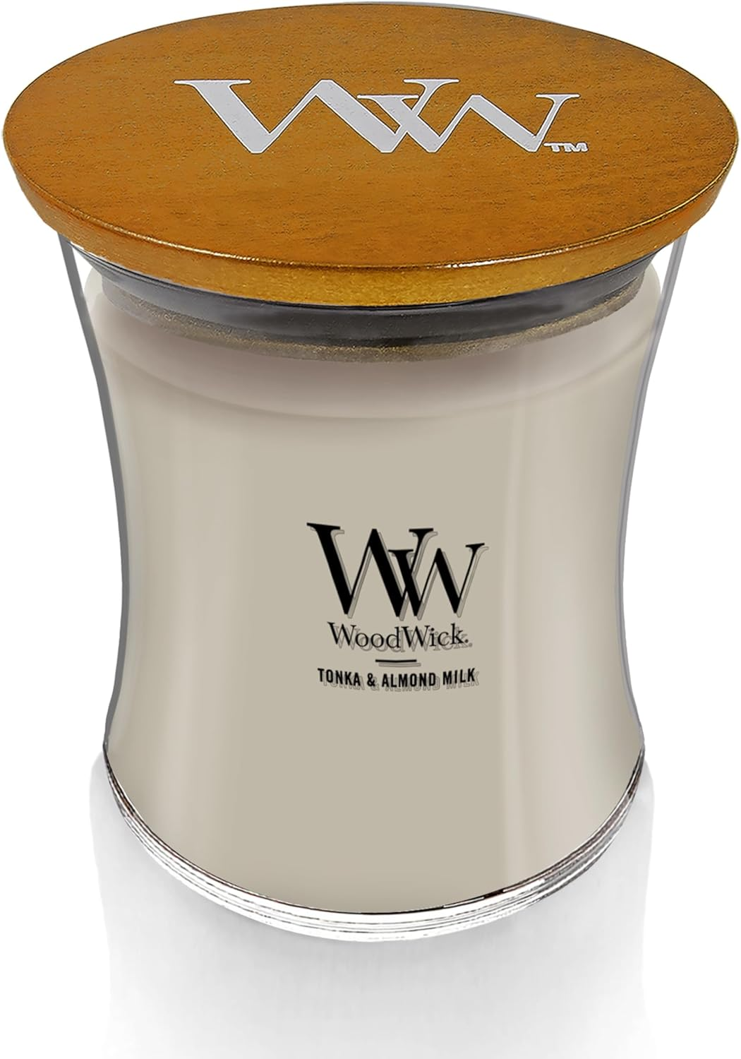 Woodwick Tonka and Almond Milk Jar Candle, Medium image number 1