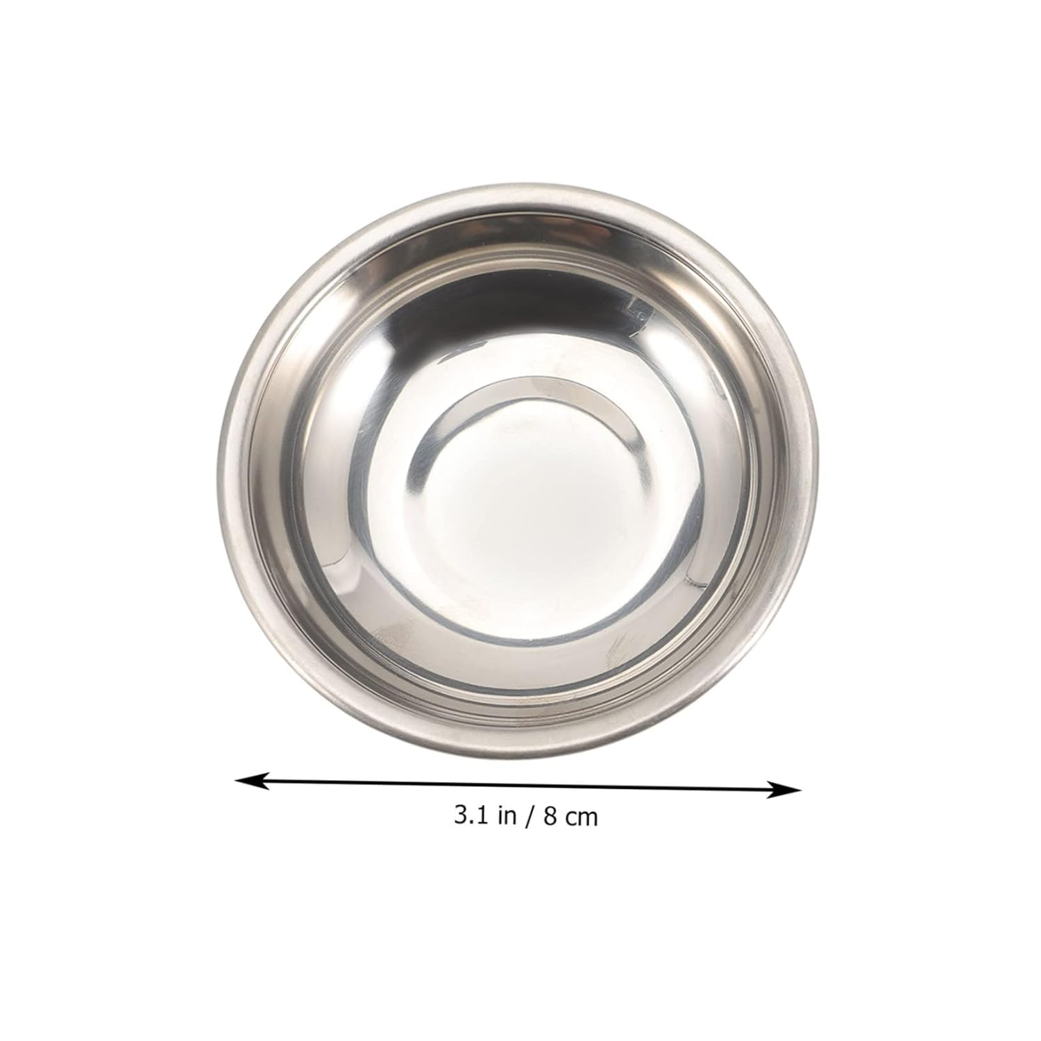 COHEALI 6Pcs Multi-Purpose Stainless Steel Scale Tray for Weighing Powder Jewelry Electronic Scales for Kitchen Jewelry Weighing Tasks image number 6