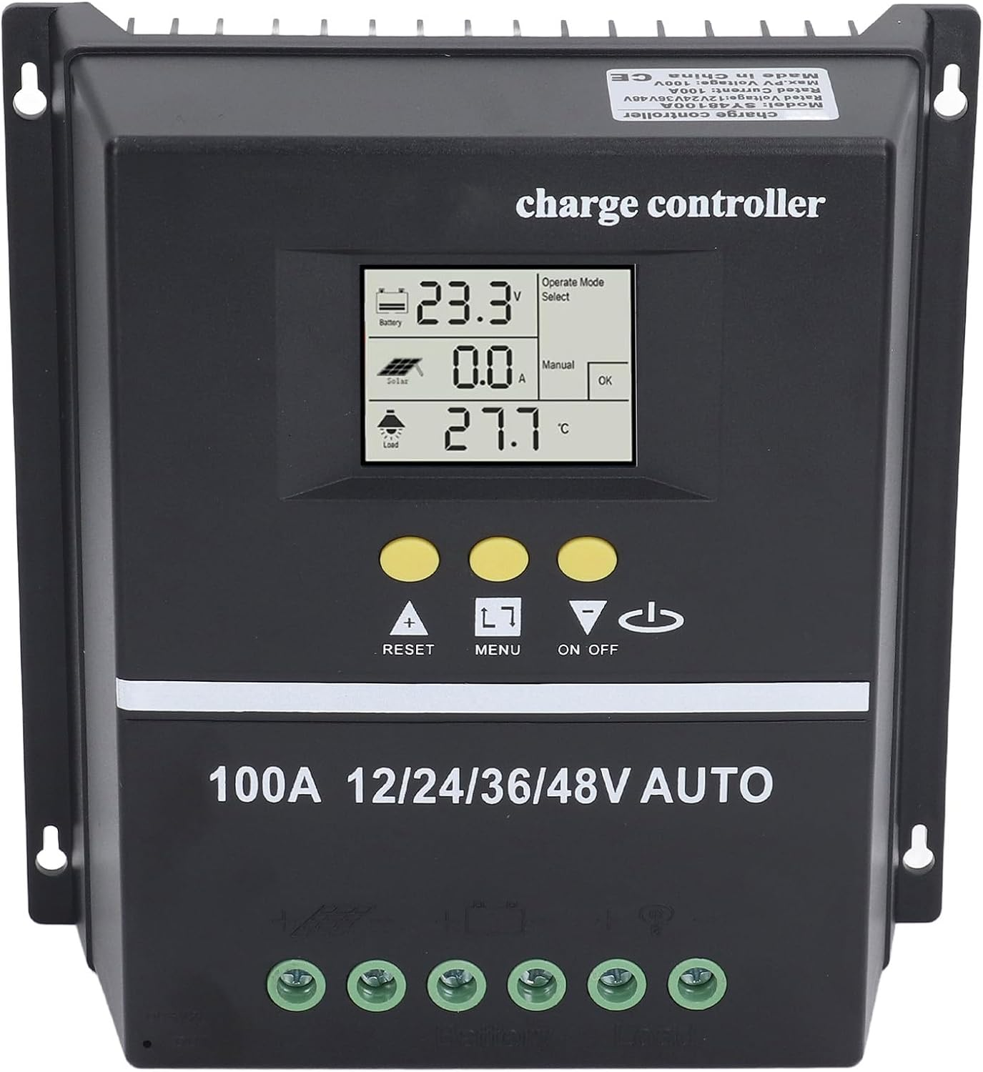 MPPT 100A Solar Charge Controller Advanced MPPT Technology Multifunctional Design Multiple Battery Charging Options Safety Voltage for Solar Power Systems image number 3