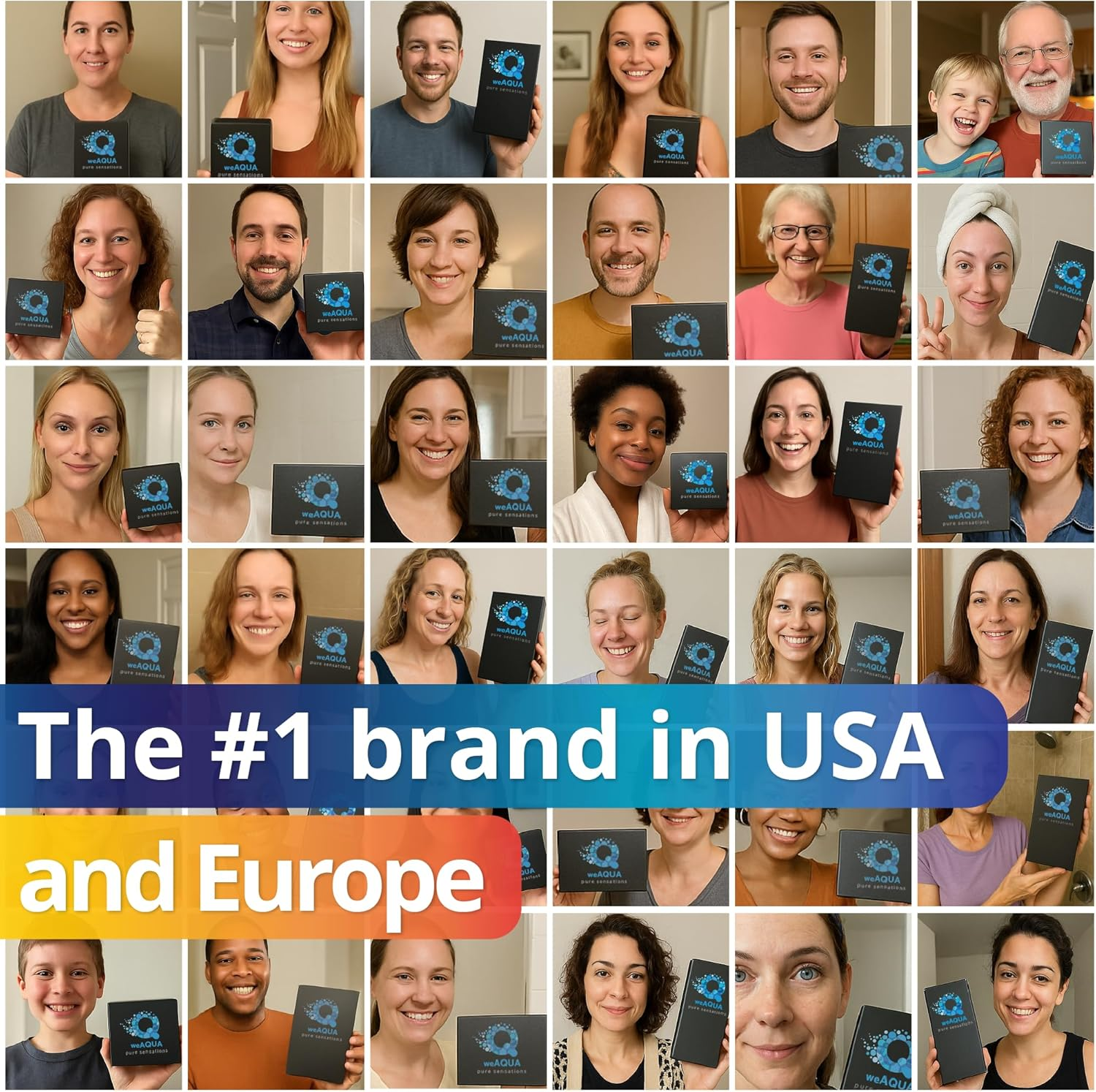 Weaqua Premium Heavy Duty Shower Filter Family 2 Pack &ndash; Advanced 99% Removal System for Hard Water, Chlorine, Fluoride & Heavy Metals &ndash; Universal Fit Shower Head Filter image number 1