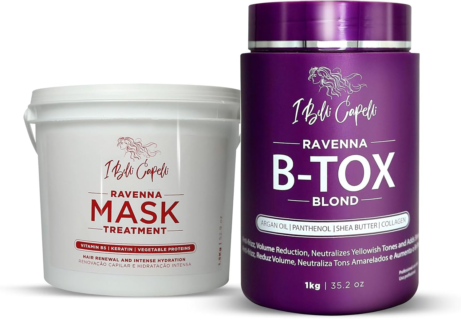 I Belli Capelli Ravenna B-Tox Blond + Anti-Frizz Rejuvenating Hair Mask image number 5