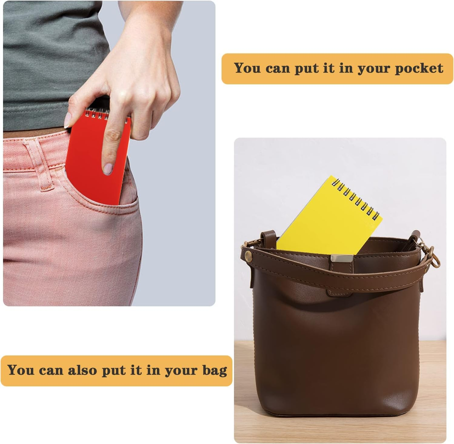 Oiltomn【6 Pack】 Pocket Notebook Small Notepad Pocket Notepad Small Spiral Notebooks 3 * 5 Inches image number 4