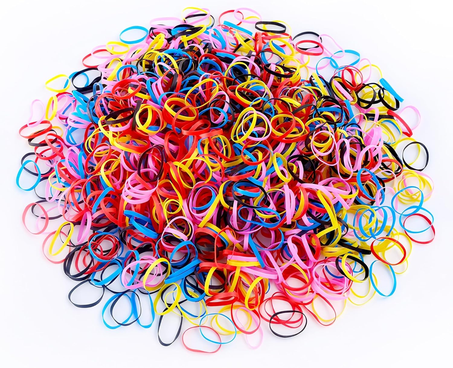 1000 Pieces Elastic Hair Bobbles Mini Hair Ties Small Colorful Rubber Bands Hair Bobbles for Girls Braids and Hairstyles DIY Hairstyle Accessories image number 2