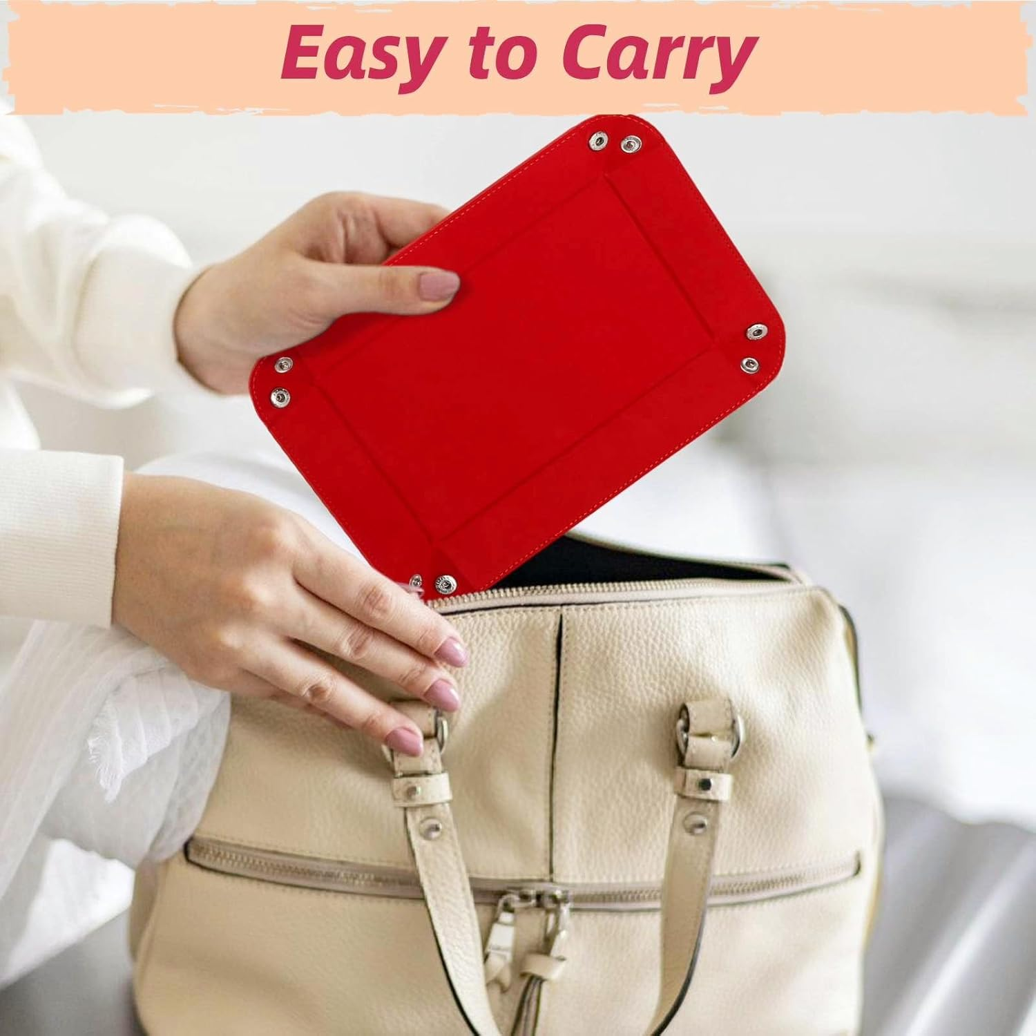 DND Dice Tray Rectangle Portable Folding Dice Rolling Tray for Dungeons and Dragons MTG RPG Role Playing Table Games and Dice Games (Brown) image number 4