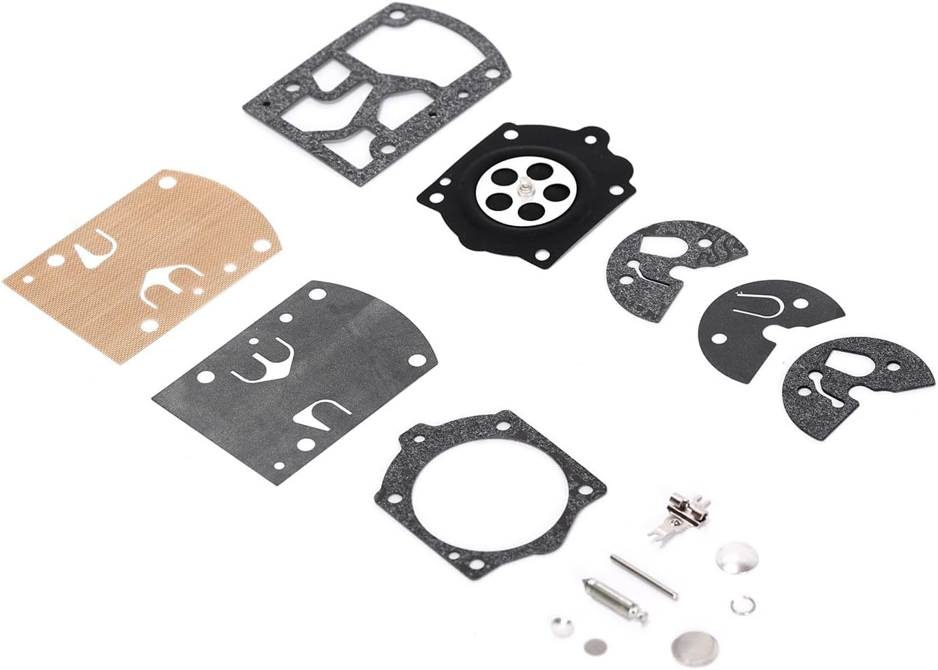 1Set Mower Carburetor Repair Kit Compatible with Walbro WB37 K10-WB WB-2 WB-3 WB-5 WB-26 / Compatible with Paramotor Etc image number 2