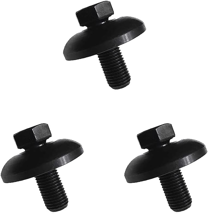 3PCS Compatible with Hus-Qvarna A-YP Crafts-Man Lawn Mower 532-1930-03 14457 193003 174365 539107522 532174365 532193003-A,Blade Bolt & Washer 1-1/4" X 7/16"-20,Lawnmower Blades Hold Bolts,Black image number 1