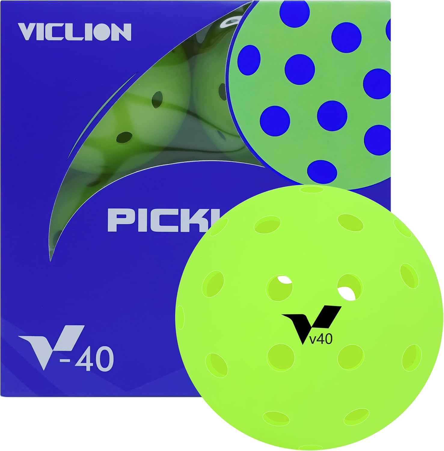 4-Pack Outdoor Pickleball Balls, High Elasticity & Ultra Durable, 40-Hole Design for Stable Bounce, Perfect for Tournament Play & Outdoor Sports image number 3