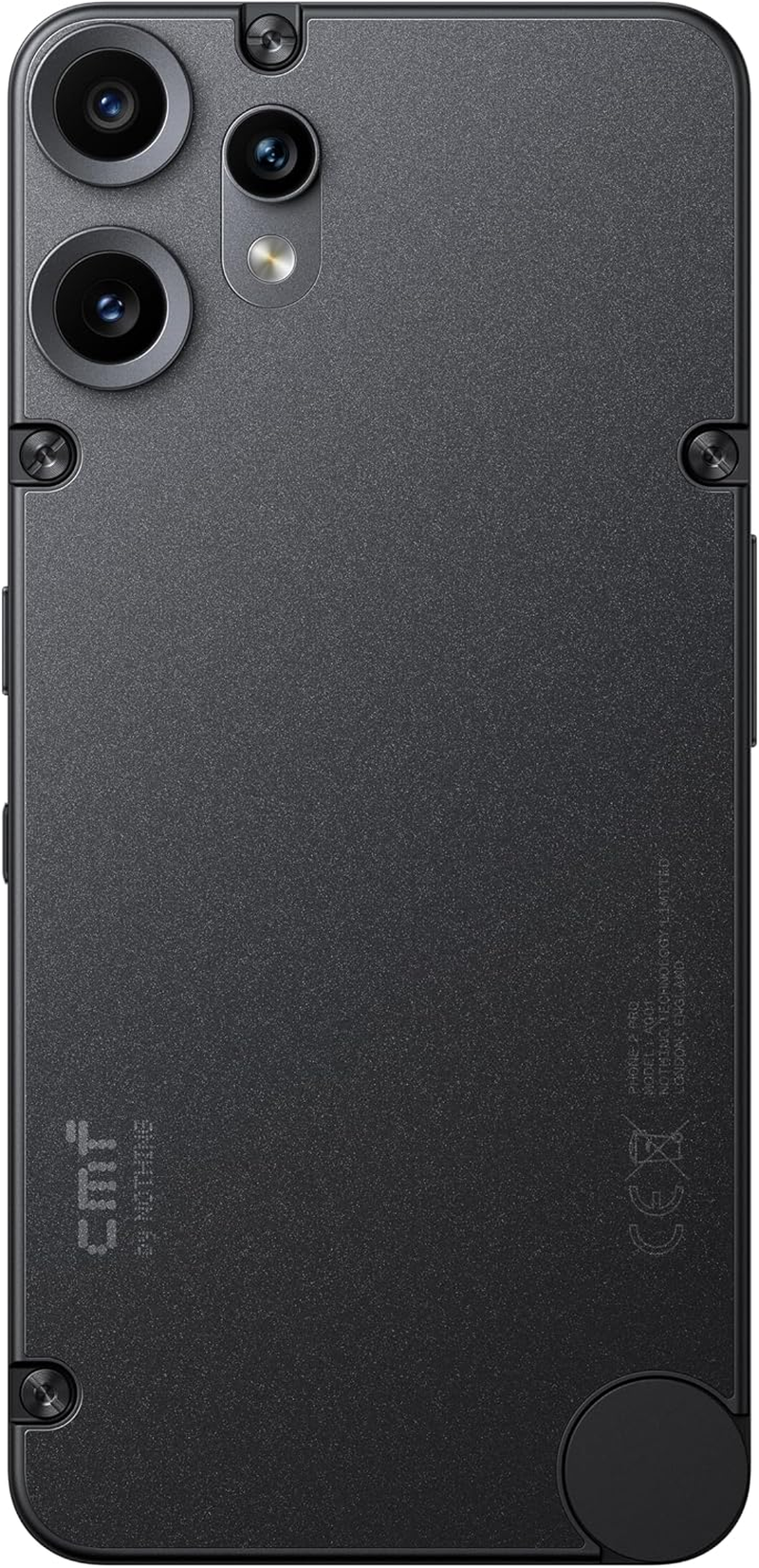 CMF Phone 2 Pro 128GB - 5G Smartphone with 50MP Camera and 20X Zoom, 6.77 Inch FHD+ AMOLED Display with 120Hz, 5000Mah Battery, Nothing OS 3.2 - Black