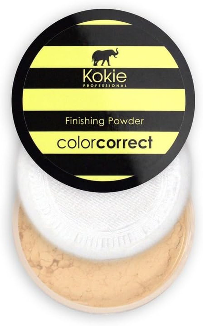 Kokie Cosmetics Setting Powders, Green - Redness Correction, 0.18 Ounce