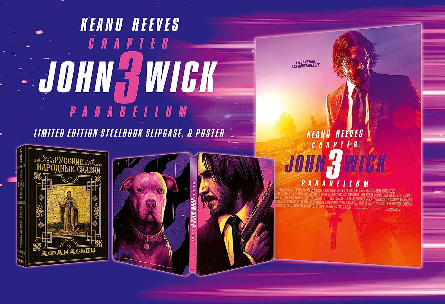 John Wick: Chapter 3 - Parabellum (Steelbook 4K Blu-Ray 2023)