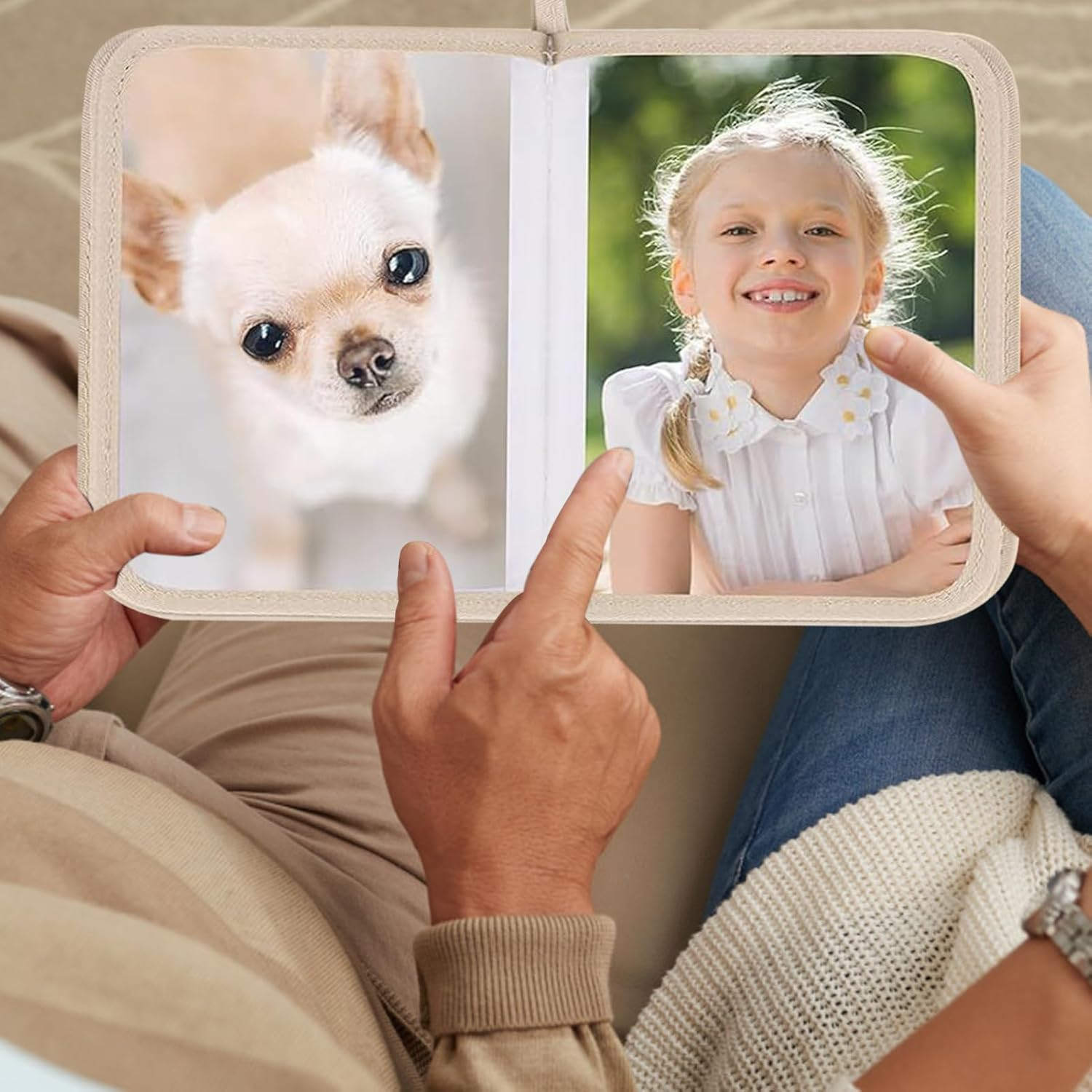 Family Picture Album for Kids | Cloth Book Family Album for Toddler | Educational Bear-Themed Memory Book Keepsake for Siblings Father Sisters Girls Boys Mother image number 1