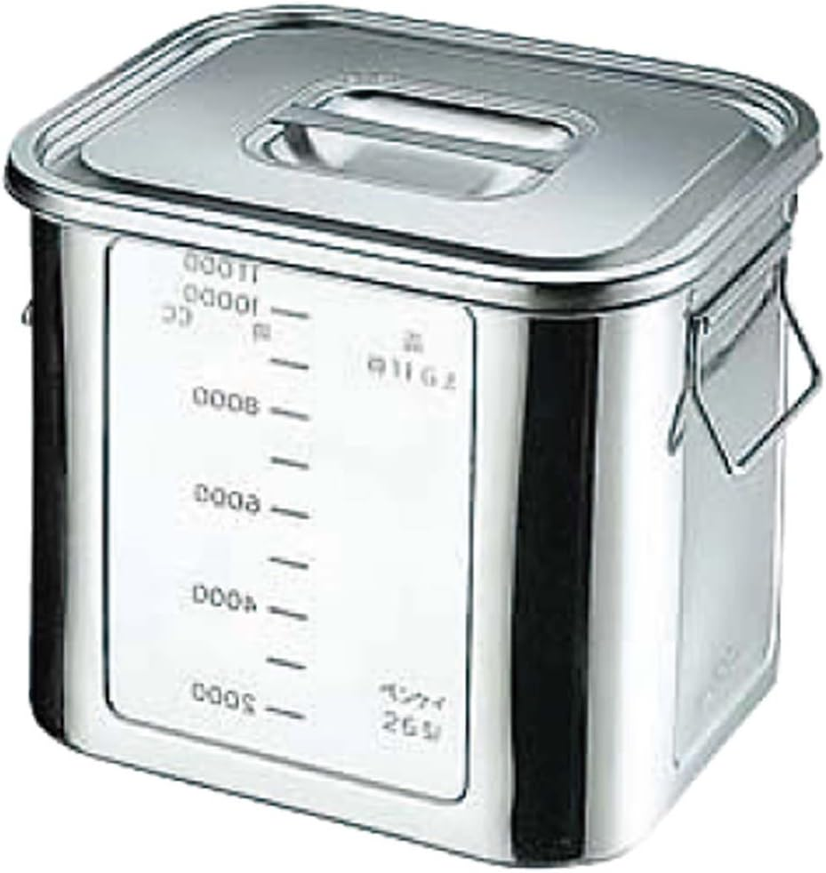 Yamashita Craft BK 04-0224-0310 Kitchen Pot with 18-8 Square Scale