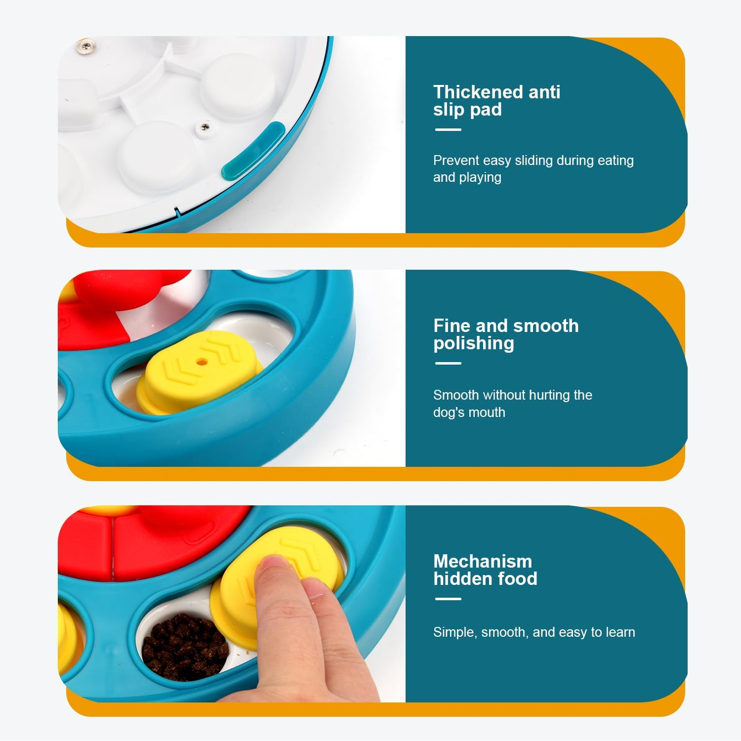 Coolplay Puzzle Game and Feeder, Dog Treat Dispenser, Enrichment Toys Interactive Toy for All Breed Dogs image number 6