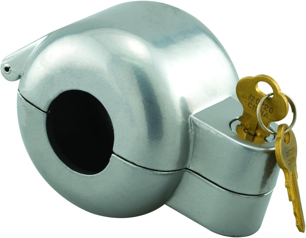 Prime-Line Products EP 4180 Door Knob Lock-Out Device, Diecast Construction, Gray Painted Color, Keyed Alike image number 1