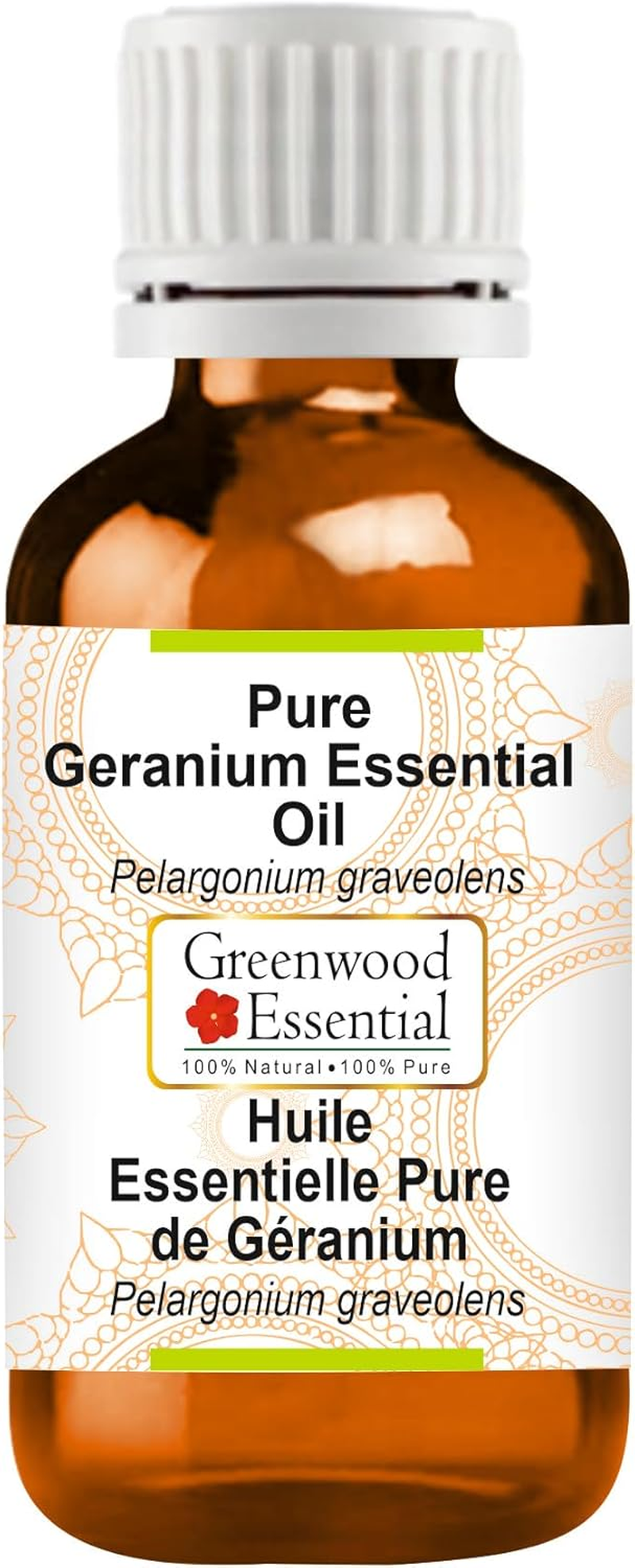 Greenwood Essential Pure Geranium Essential Oil (Pelargonium Graveolens) Steam Distilled for Personal Care 15Ml (0.50Oz) image number 5