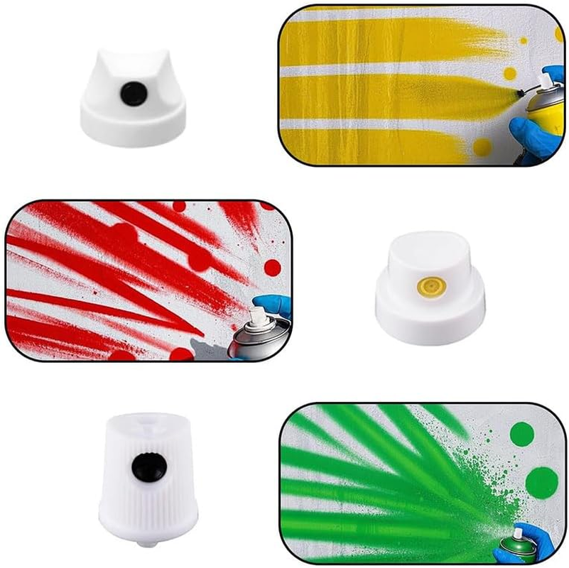 26Pcs Universal Spray Paint Nozzle Caps Set for Female Cans with 0.2" to 7" Tips, Replacement Spray Paint Tips & Adapters for All Cans, DIY & Professional Use image number 1