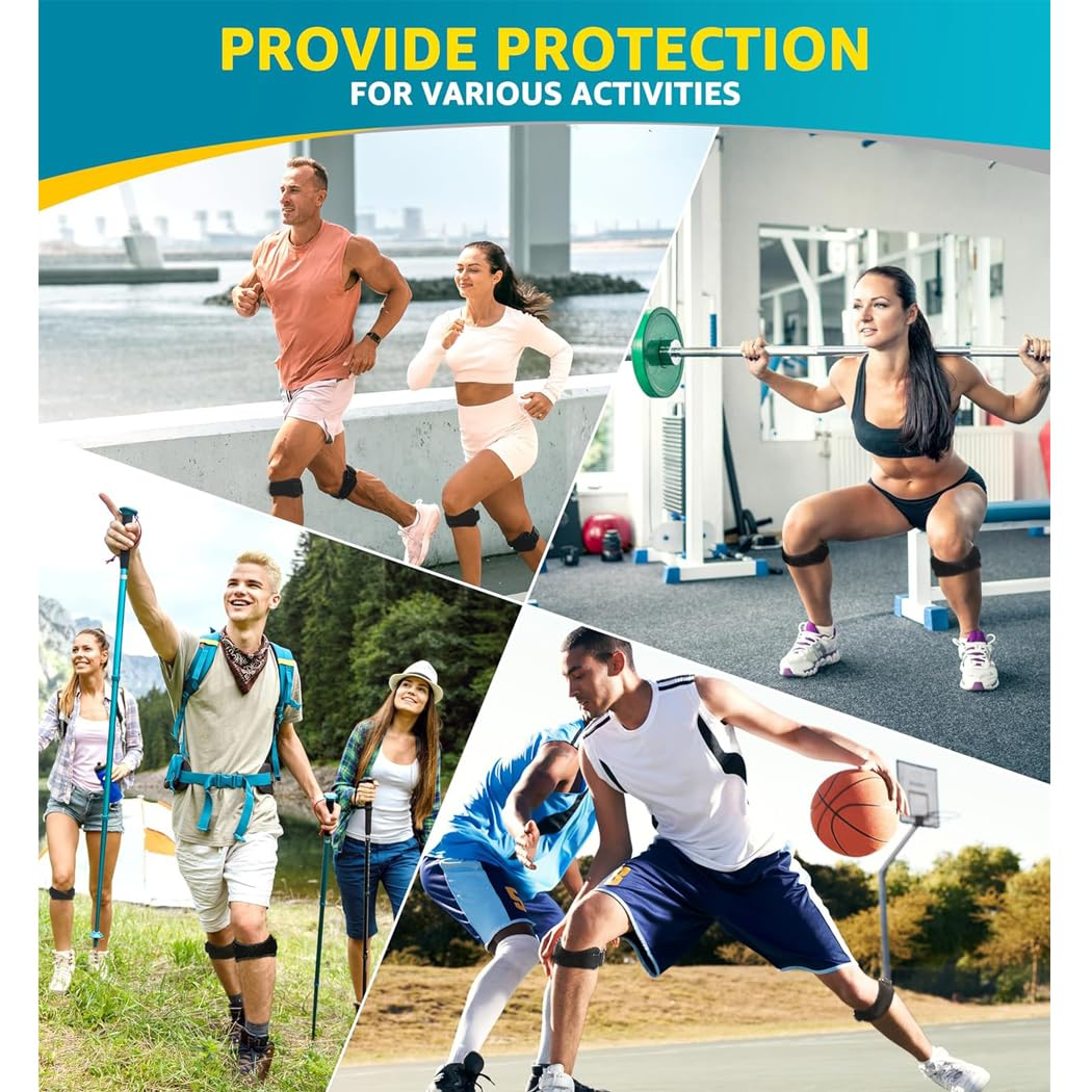 Idopick Patellar Tendon Support Strap 2 Pack,Knee Support and Pain Relief for Knee Pain Relief,Patella Band for Basketball, Jumpers Knee, Tendonitis, Running, Hiking, Soccer image number 2