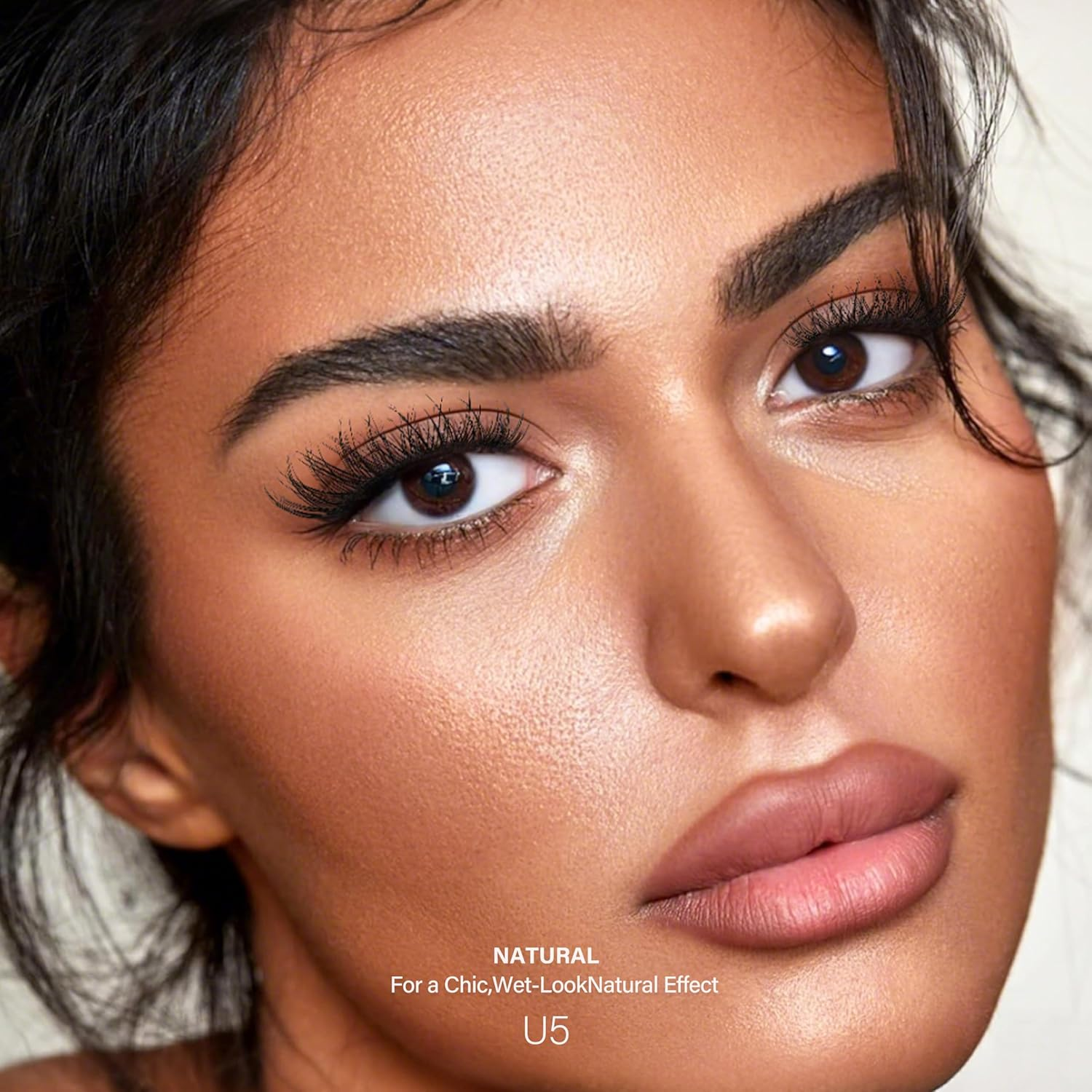 Happy Heartbeat Natural Lash Clusters Thin Invisible Band Eyelash Extension Clear Band Individual Lashes Soft Wispy Mixed Length Reusable DIY False Eyelashes(U5) image number 5