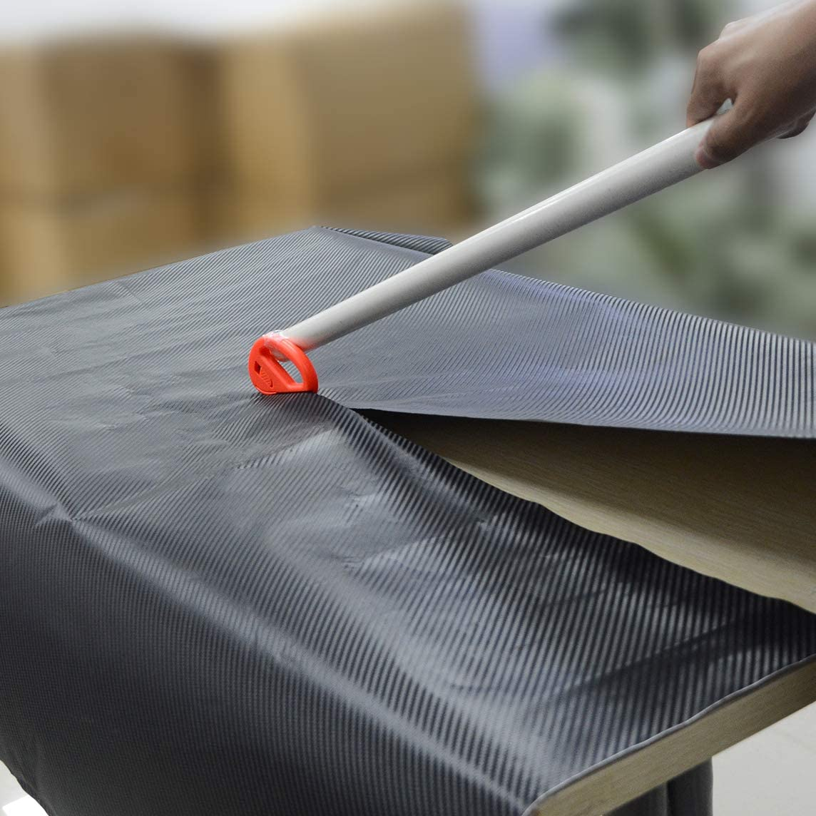 Gomake Vehicle Vinyl Wrap Tool Kit Window Tinting Tool Include 4 Inch Felt Squeegee, Retractable 9Mm Utility Knife and Blades, Zippy Vinyl Cutter and Mini Go Corner Squeegee for Car Wrapping