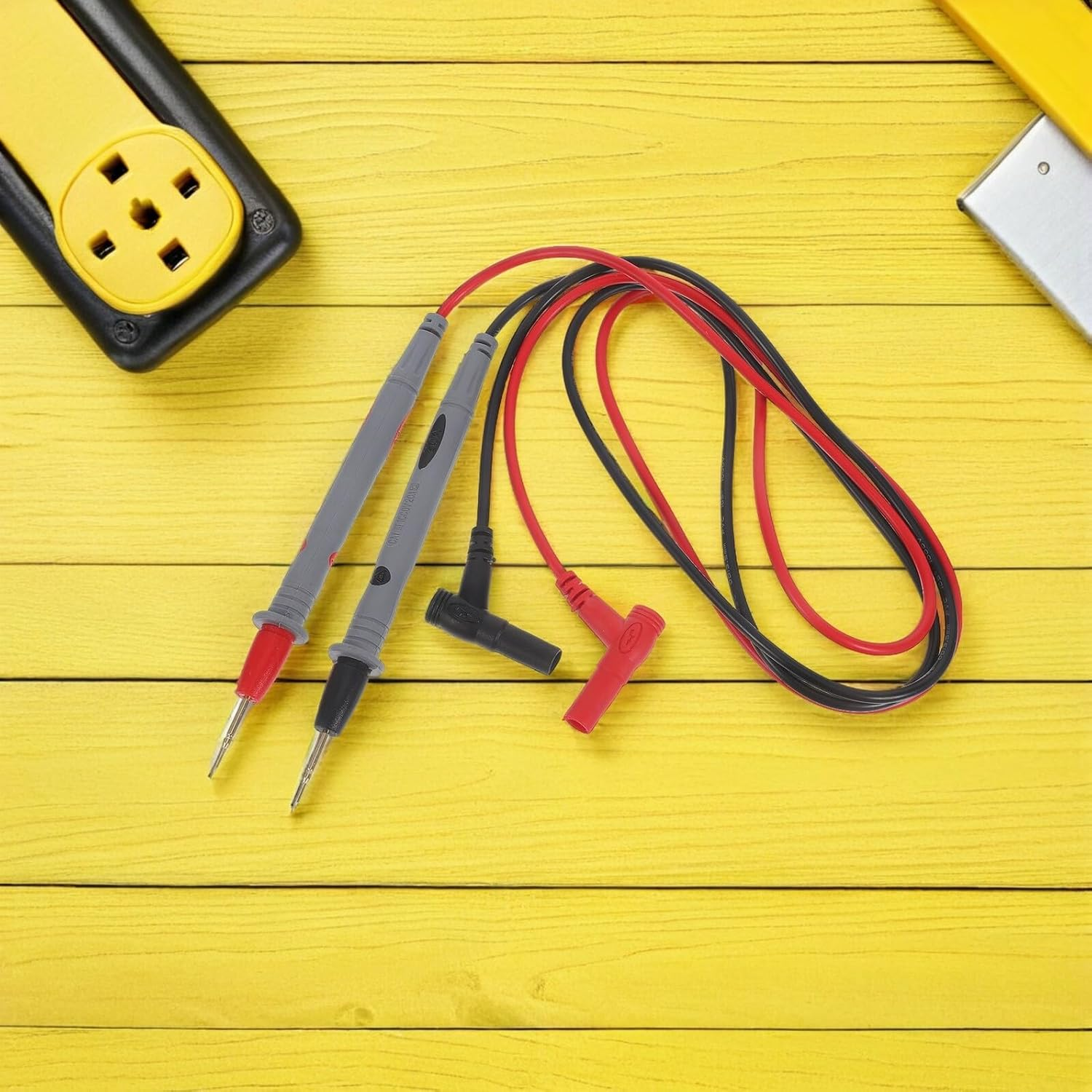 Healeved 2 Pairs 20A Dual-Color Fine Multimeter Test Probes, Universal Electrical Test Leads with Needle Tips for Automotive and Circuit Repair Testing Equipment image number 6