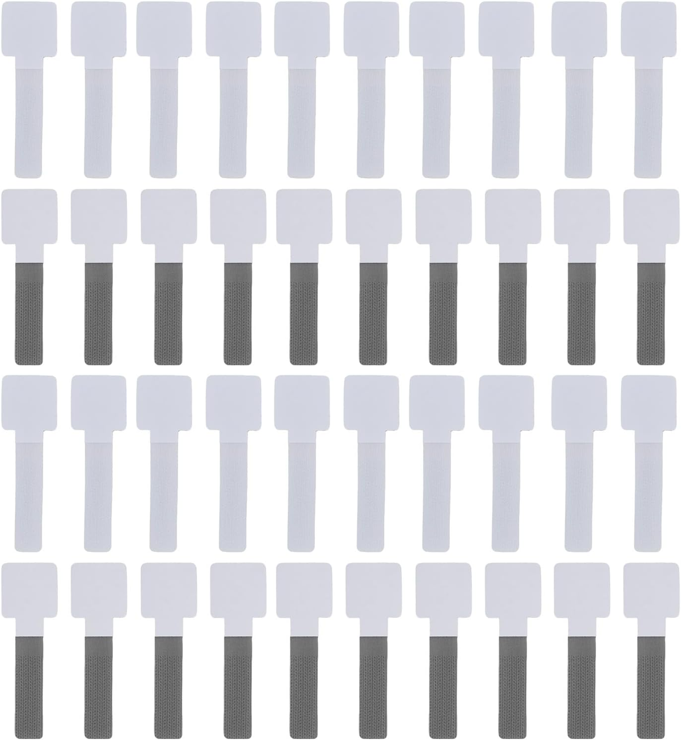 40 Pcs Self-Adhesive Cable Ties, Adhesive Cable Ties Reusable for Strong Hook and Loop Cord Organizers for Desk Home & Office Wire Management Straps for Headphones Phones Electronics image number 1