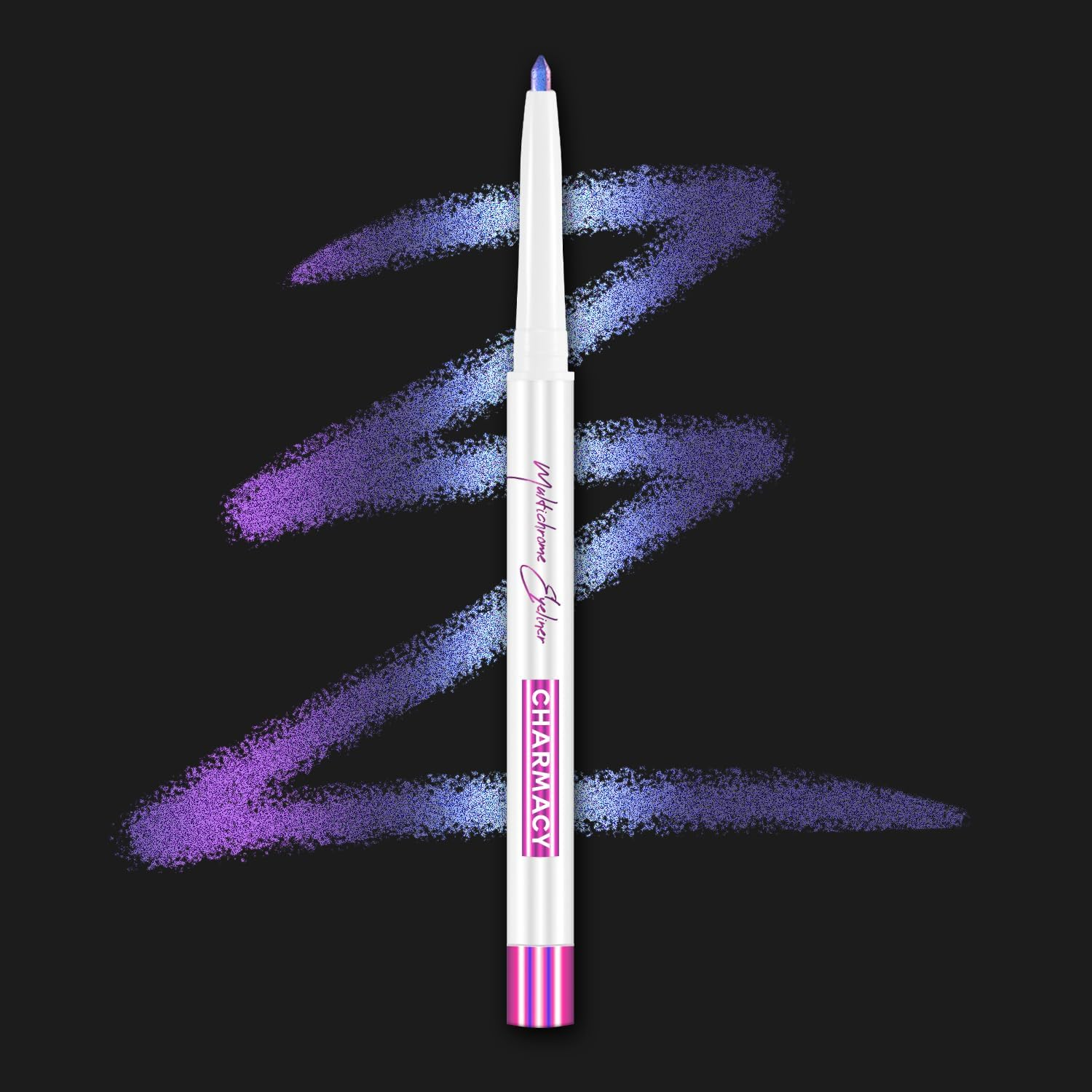 CHARMACY Chameleon Eyeliner Gel Pen, Color Changing Eyeliner, Long-Lasting, Waterproof & Smudge-Proof Formula, Metallic & Shimmer Shades for Creative Makeup, Easy Application #04 - 02 image number 4