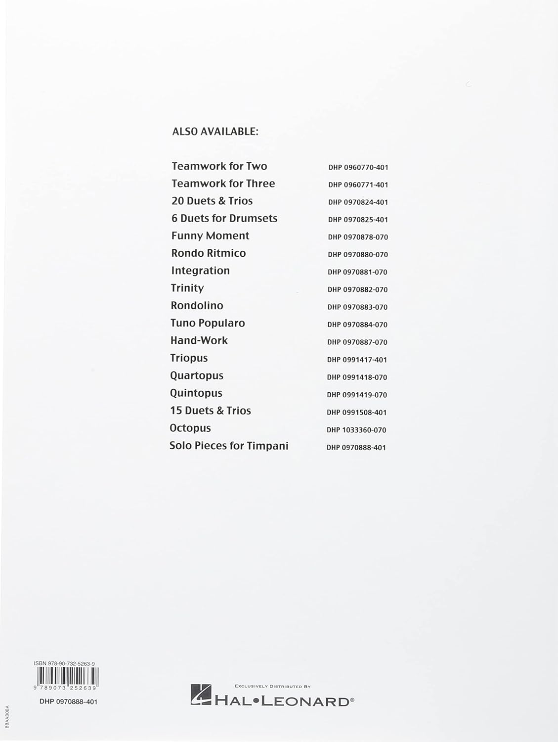 De Haske Publications Solo Pieces for Timpani Music Book image number 3