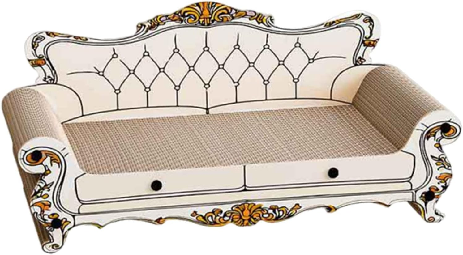 Yajuyi Cat Scratching Sofa Bed, Interactive Pet Toy, Chaise Lounge Sofa for Cats, Style A