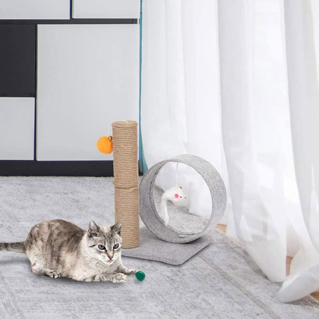 Cat Climbing Frame Cat Tree Towercat Tree Stand Cat Scratching Tree Interactive Dangling Ball Pet Activity Furniture House image number 2