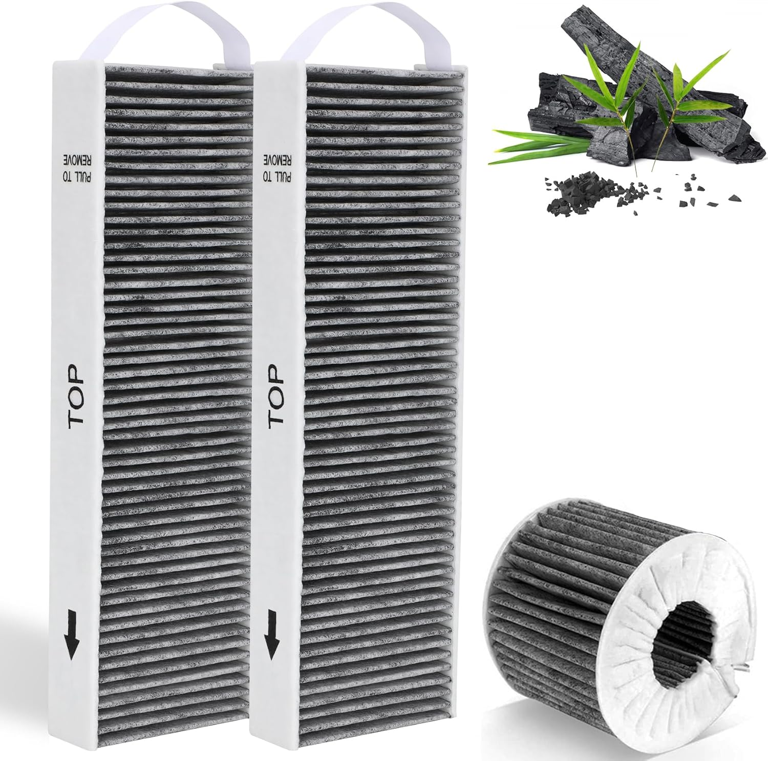 2 Activated Carbon Filters for Bora Pure PUAKF, Filter for Bora X Pure/S Pure/Puru or PUXU Recirculation Hob Extractor Extractor Replacement Filter Accessories image number 2