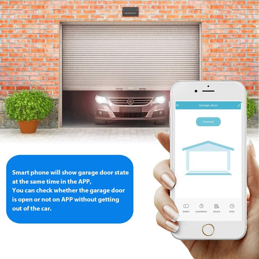 Tootoo Wifi Smart Garage Door Opener Wireless APP Phone Remote Voice Controller Switch