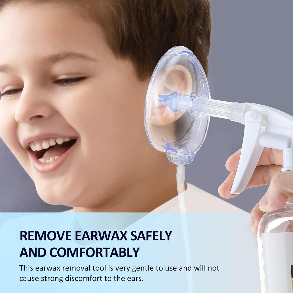 Ear Wax Removal Tool, Ear Cleaning Kits Safe Ear Irrigation Kit Ear Flush Kit for Adults Kid, Ear Wax Washer System Easy to Operate, Includes Basin, Syringe, Towel and Disposable Tips image number 3