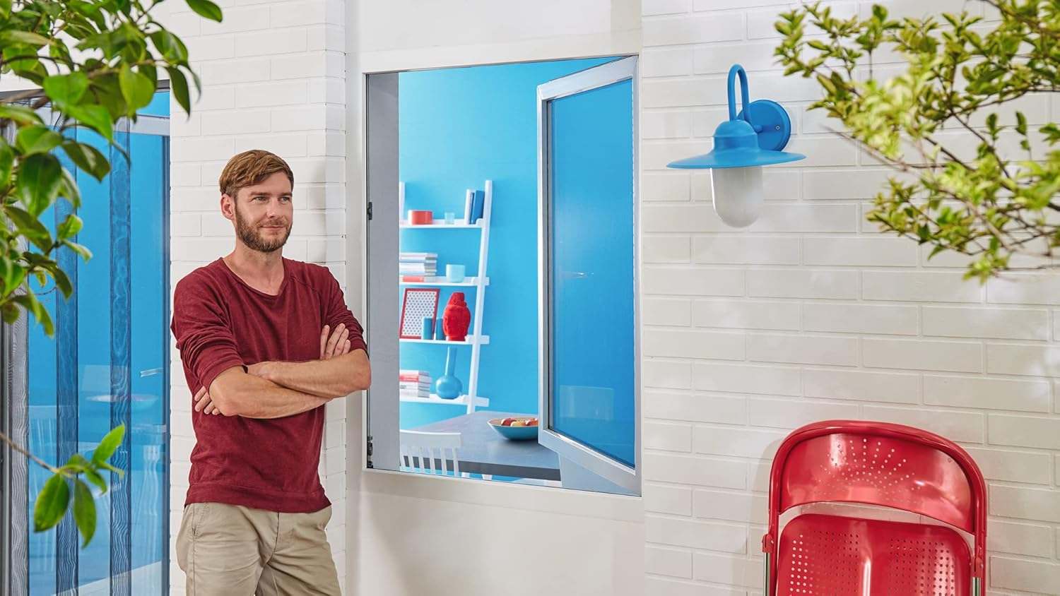 Tesa Insect Stop Hook & Loop STANDARD for Windows - Self Adhesive Window Fly Screen - Cut to Desired Size - in White, 130 Cm X 150 Cm image number 7